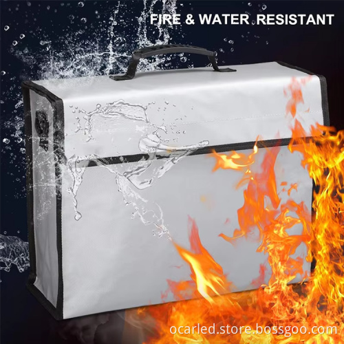 Silicone Fireproof Waterproof Document Bag with Lock